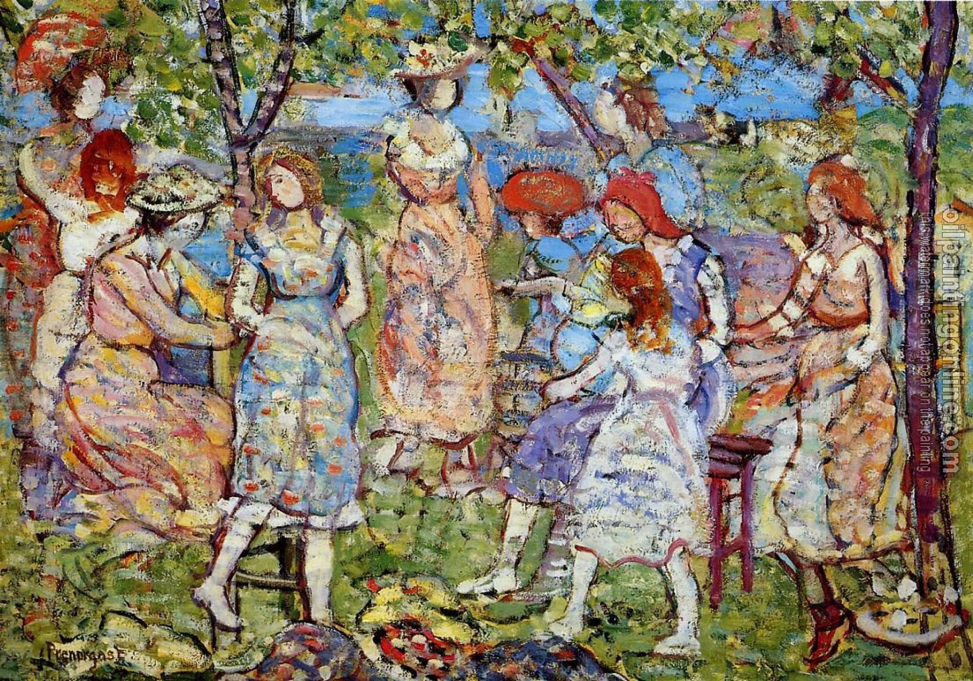 Prendergast, Maurice Brazil - Girls in the Park